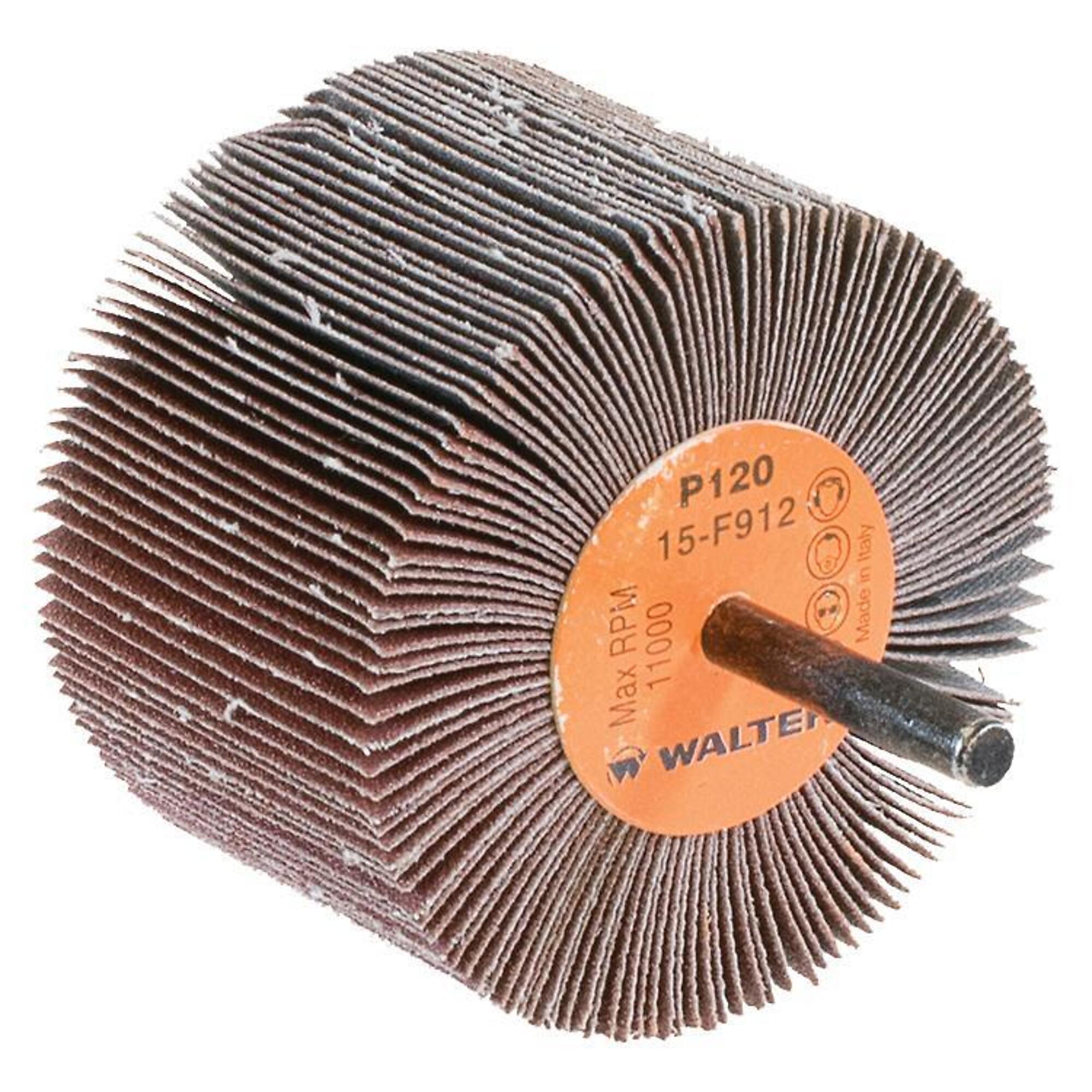 Walter Coolcut Flap Wheels — 3in. x 2in., 120 Grit, 10 Pcs, Model# 15F912